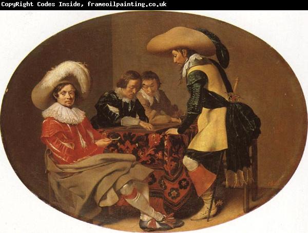 Willem Cornelisz Duyster Officers Playing Backgammon